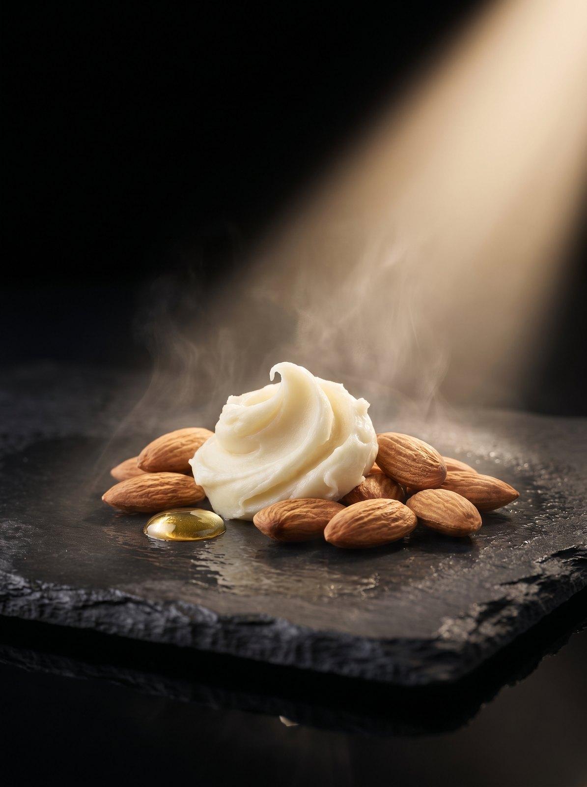 Karité, almendras dulces y vitamina E