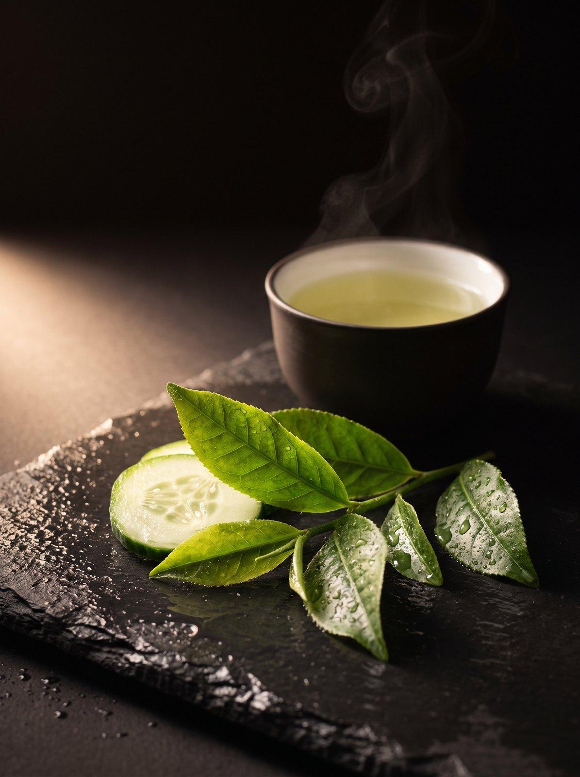 Té verde y pepino